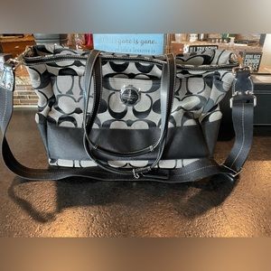 Coach signature collection diaper bag.
